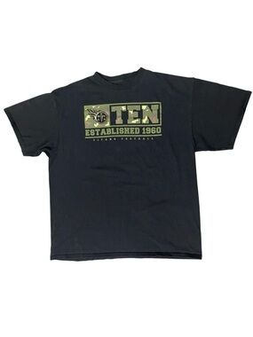 NFL Team Apparel TN Titans Camo Tennessee T-shirt Tee Shirt short sleeve Mens XL